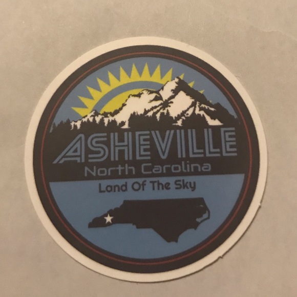 AsheVille North Carolina Matte Finish PVC Removable Waterproof Decor Accent St… - Picture 5 of 9